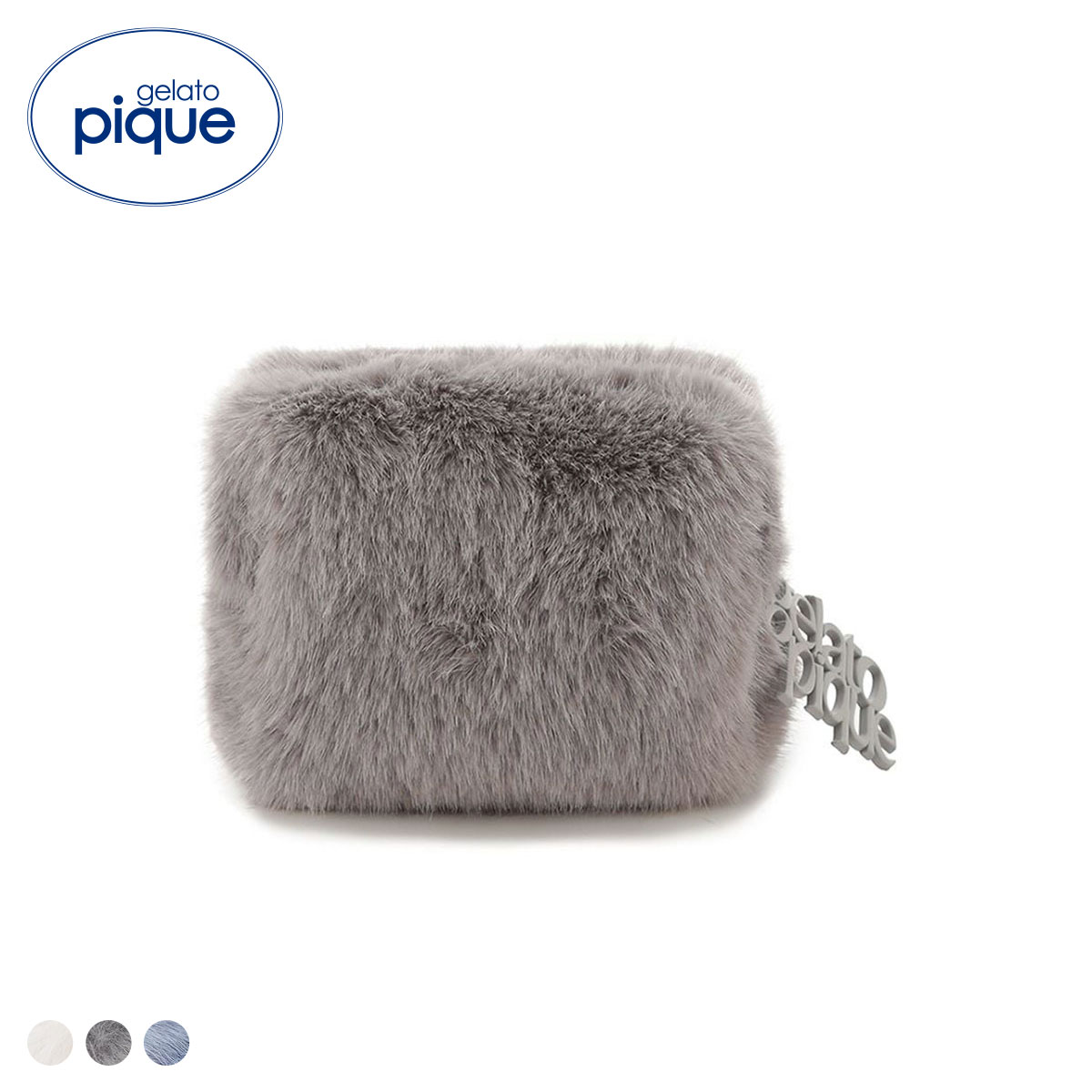 ジェラートピケ ファーミニポーチ ジェラピケ gelato pique(GY-グレー-Free)