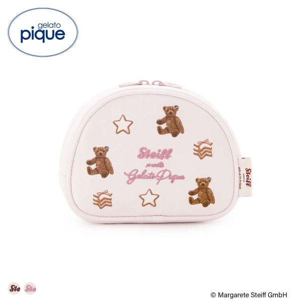 ジェラートピケ シュタイフ 総柄ポーチ ジェラピケ gelato pique シュタイフ Steiff