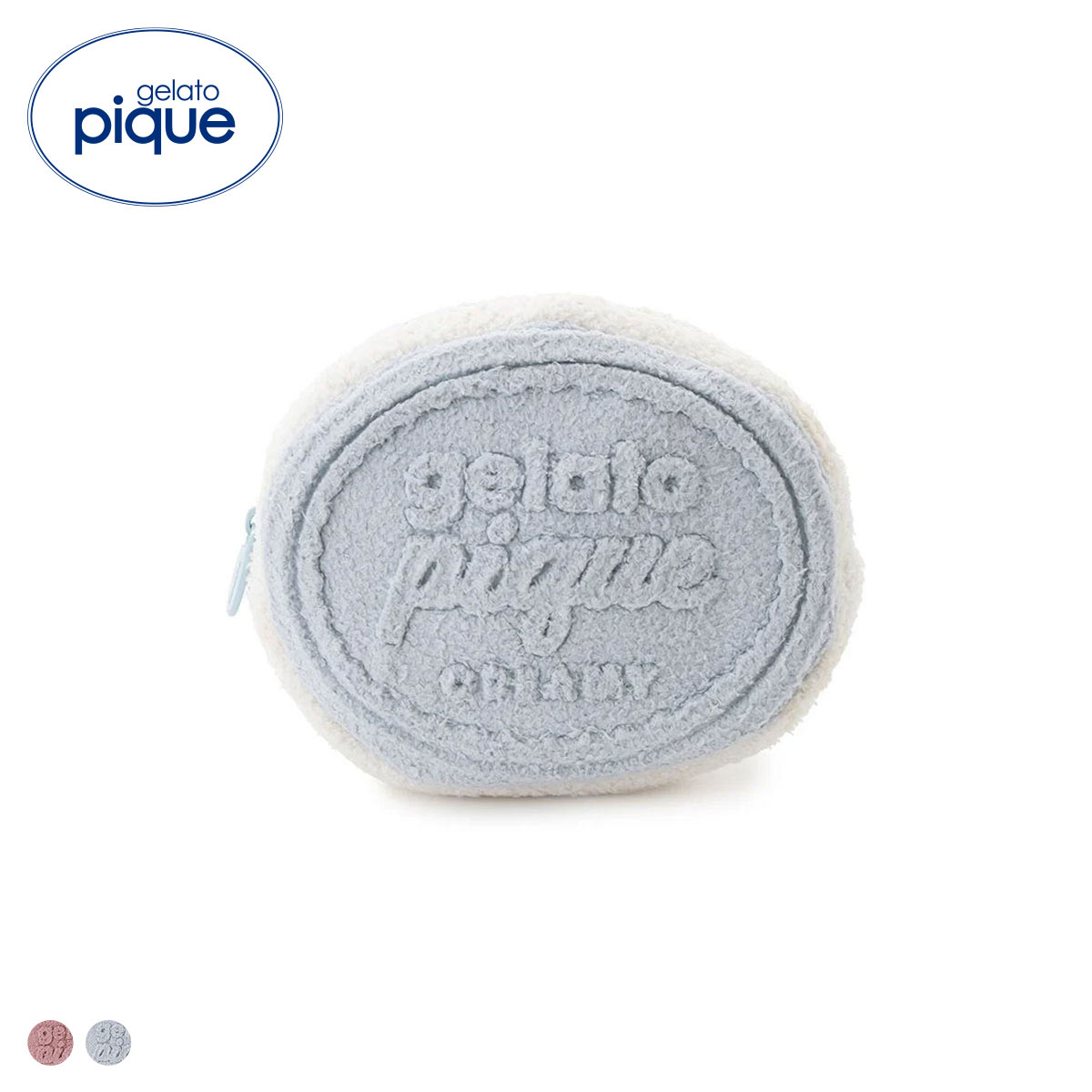 ジェラートピケ Valentine クッキーサンドポーチ ジェラピケ gelato pique バレンタイン(BU-ブルー-Free)