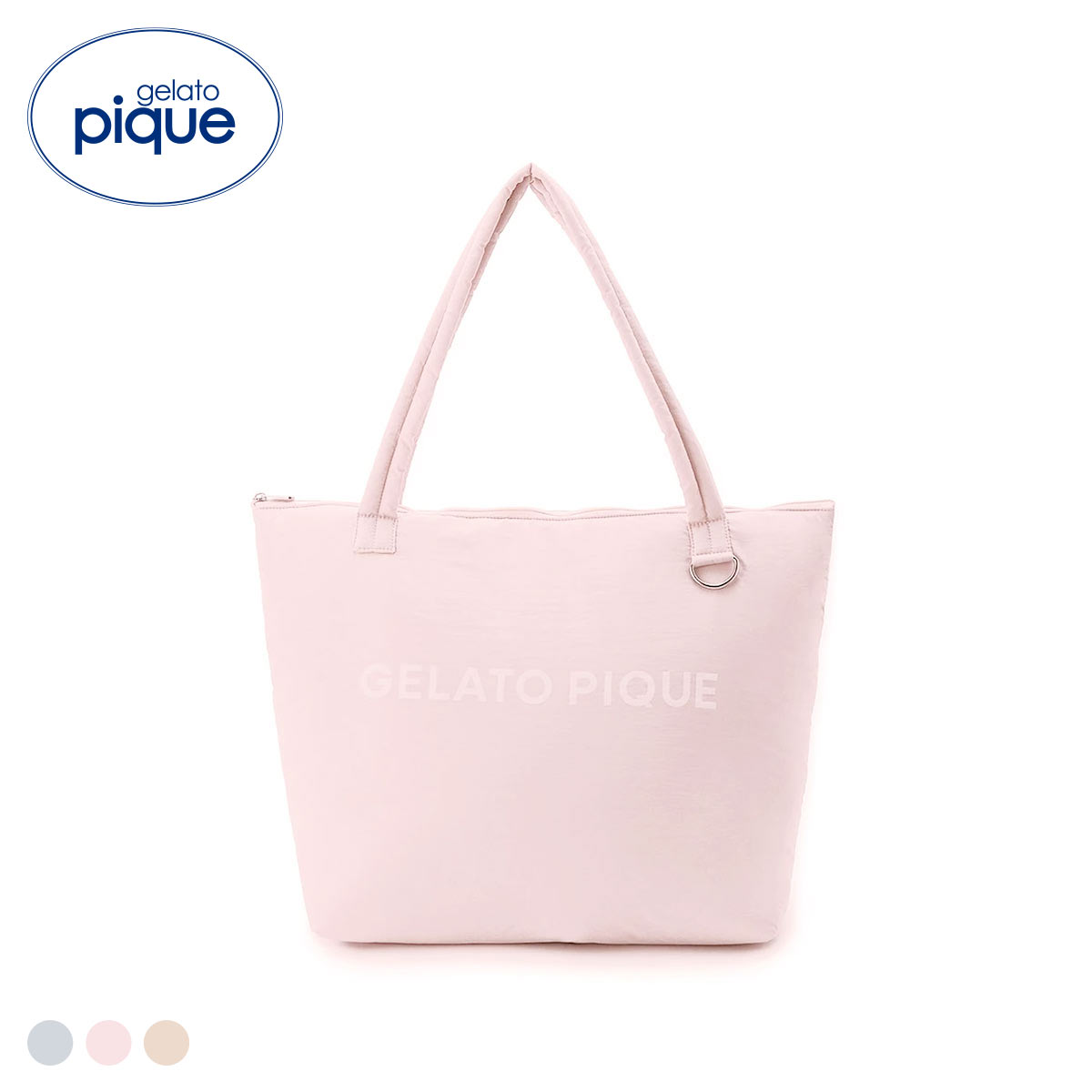 ジェラートピケ レディース ロゴトートバッグ ジェラピケ gelato pique(PI-ピンク-Free)