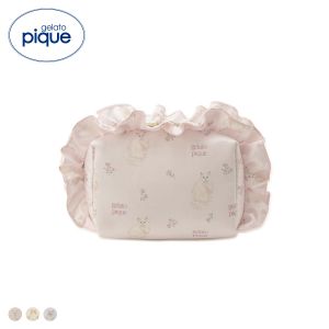 ジェラートピケ レディース フラワーキャット柄ポーチ ジェラピケ gelato pique 猫の日