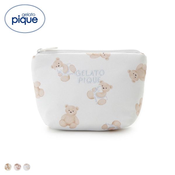 ジェラートピケ WhiteDay ベア総柄ティッシュポーチ ジェラピケ gelato pique ホワイトデー