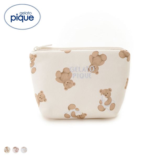 ジェラートピケ WhiteDay ベア総柄ティッシュポーチ ジェラピケ gelato pique ホワイトデー