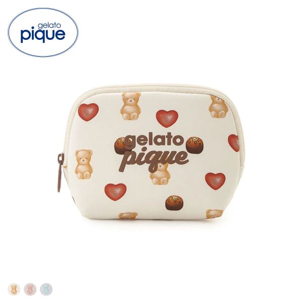 ジェラートピケ Valentine 総柄ティッシュポーチ ジェラピケ gelato pique バレンタイン