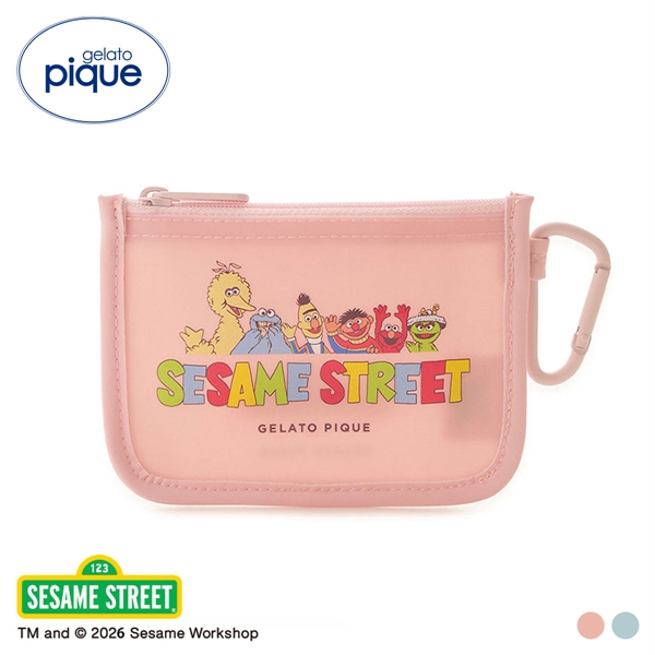 ジェラートピケ SESAME STREET ワンポイントポーチ ジェラピケ セサミストリート gelato pique