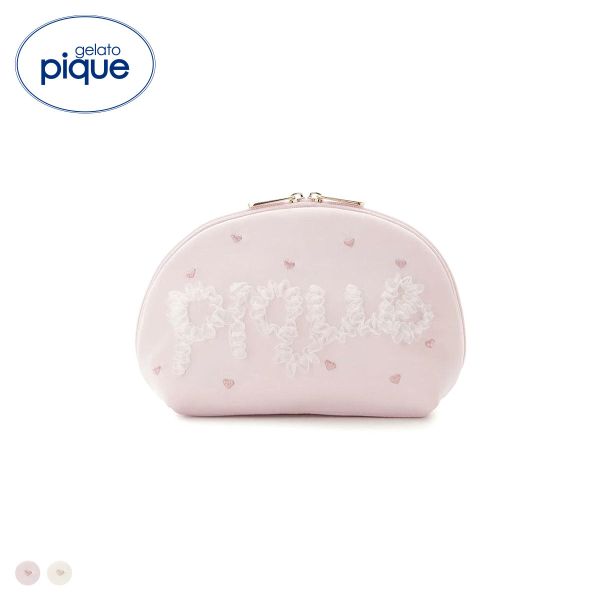 ジェラートピケ フリルロゴポーチ ジェラピケ gelato pique