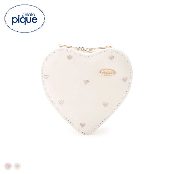 ジェラートピケ ハート型アクセサリーポーチ ジェラピケ gelato pique