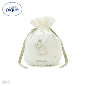 ジェラートピケ レディース ラビット柄巾着 ジェラピケ gelato pique