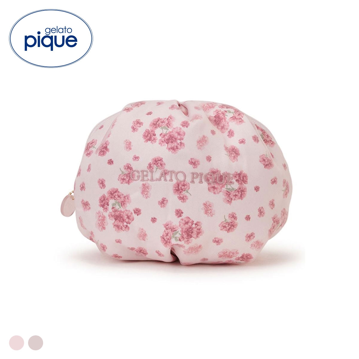 ジェラートピケ さくら柄ポーチ ジェラピケ gelato pique(LPI-薄ピンク-Free)