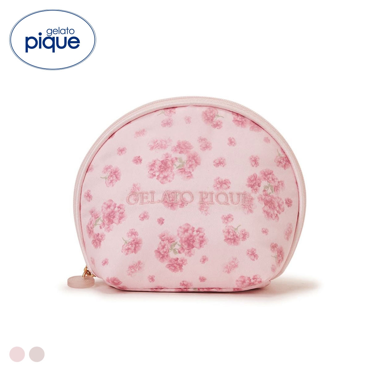 ジェラートピケ さくら柄半月ポーチ ジェラピケ gelato pique(PI-ピンク-Free)