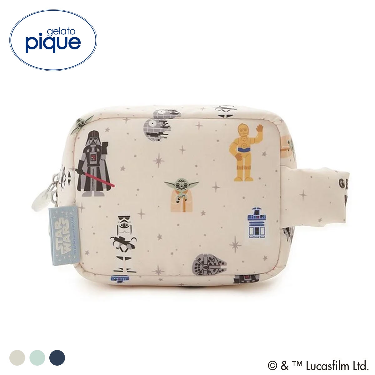 ジェラートピケ STAR WARS 総柄ポーチ ジェラピケ スターウォーズ gelato pique