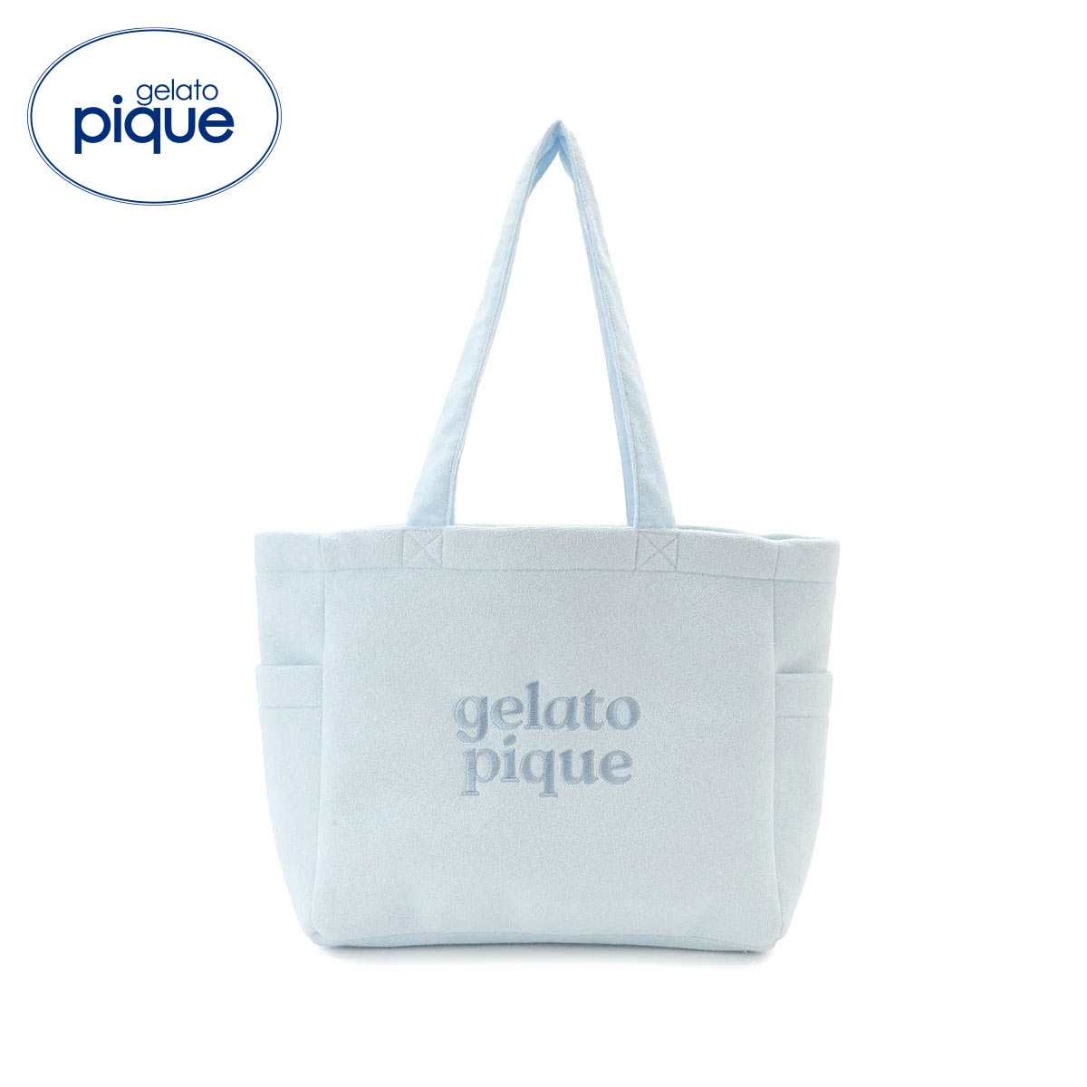 ジェラートピケ パイルバッグ ジェラピケ gelato pique(BU-ブルー-Free)