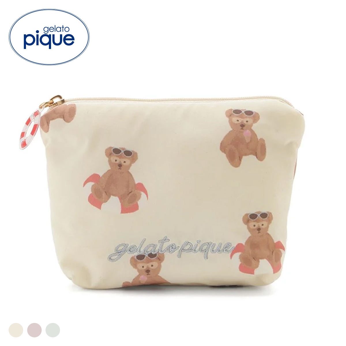 ジェラートピケ サマーベア総柄ティッシュポーチ ジェラピケ gelato pique