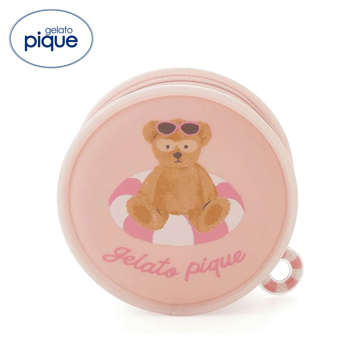 ジェラートピケ サマーベア PVCポーチ ジェラピケ gelato pique(PI-ピンク-Free)