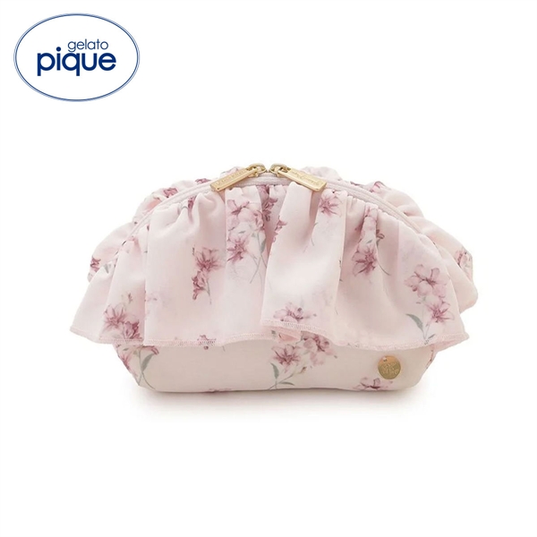 ジェラートピケ 母の日 フラワー柄シフォンポーチ ジェラピケ gelato pique バレンタイン