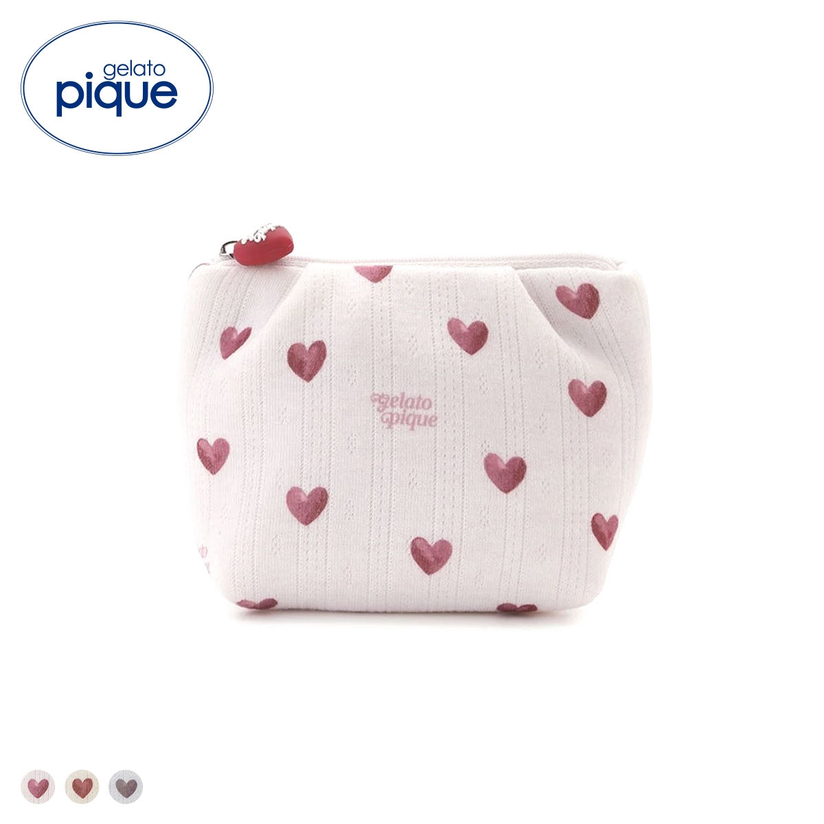 ジェラートピケ 針抜きハート柄ティッシュポーチ ジェラピケ gelato pique