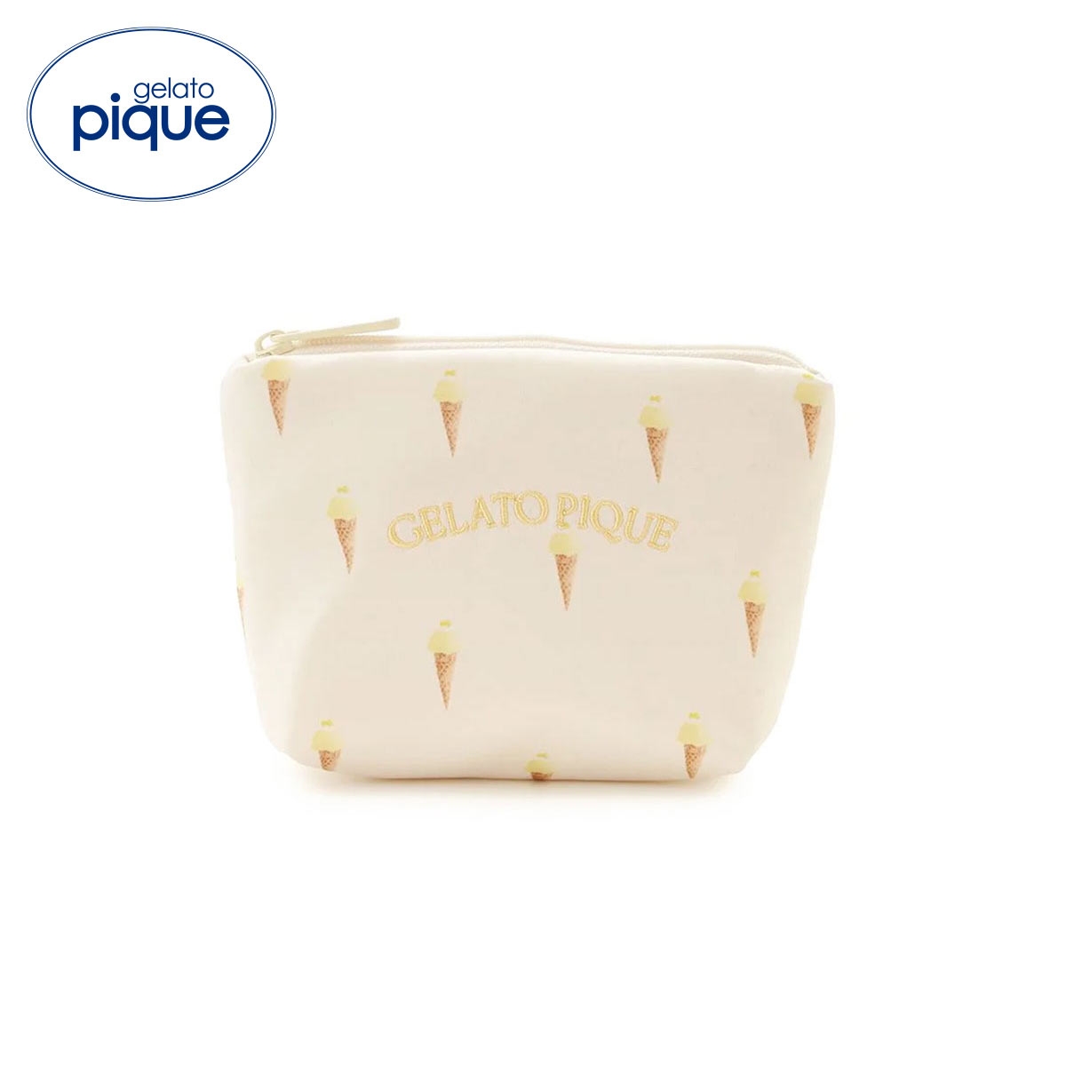 ジェラートピケ ソルベ総柄ティッシュポーチ ジェラピケ gelato pique(YE-イエロー-Free)