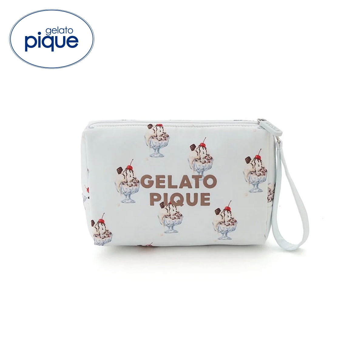 ジェラートピケ HIGH CALORIE総柄ポーチ ジェラピケ gelato pique(MI-ミント-Free)