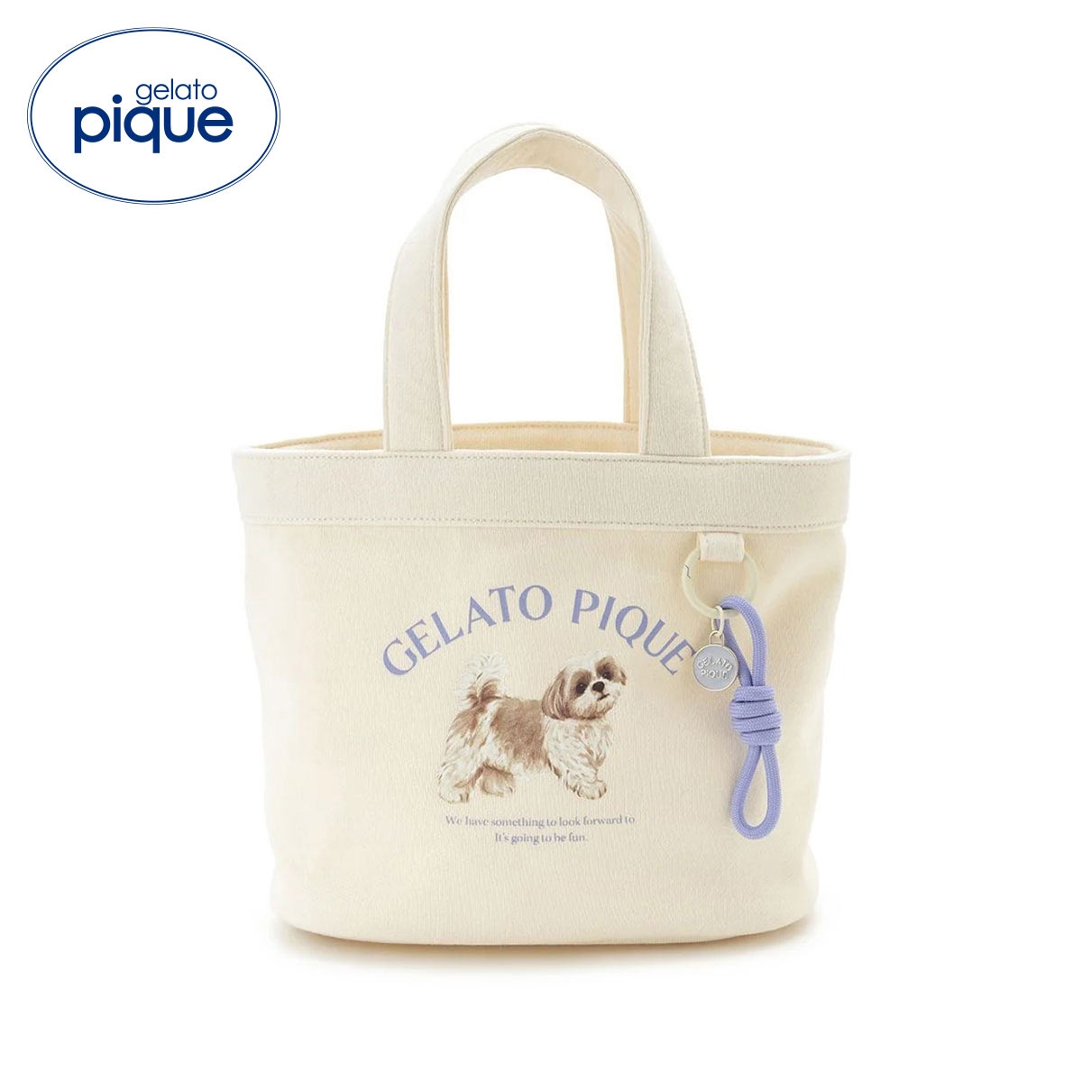 ジェラートピケ お散歩ドッグミニバッグ ジェラピケ gelato pique(CR-クリーム-Free)