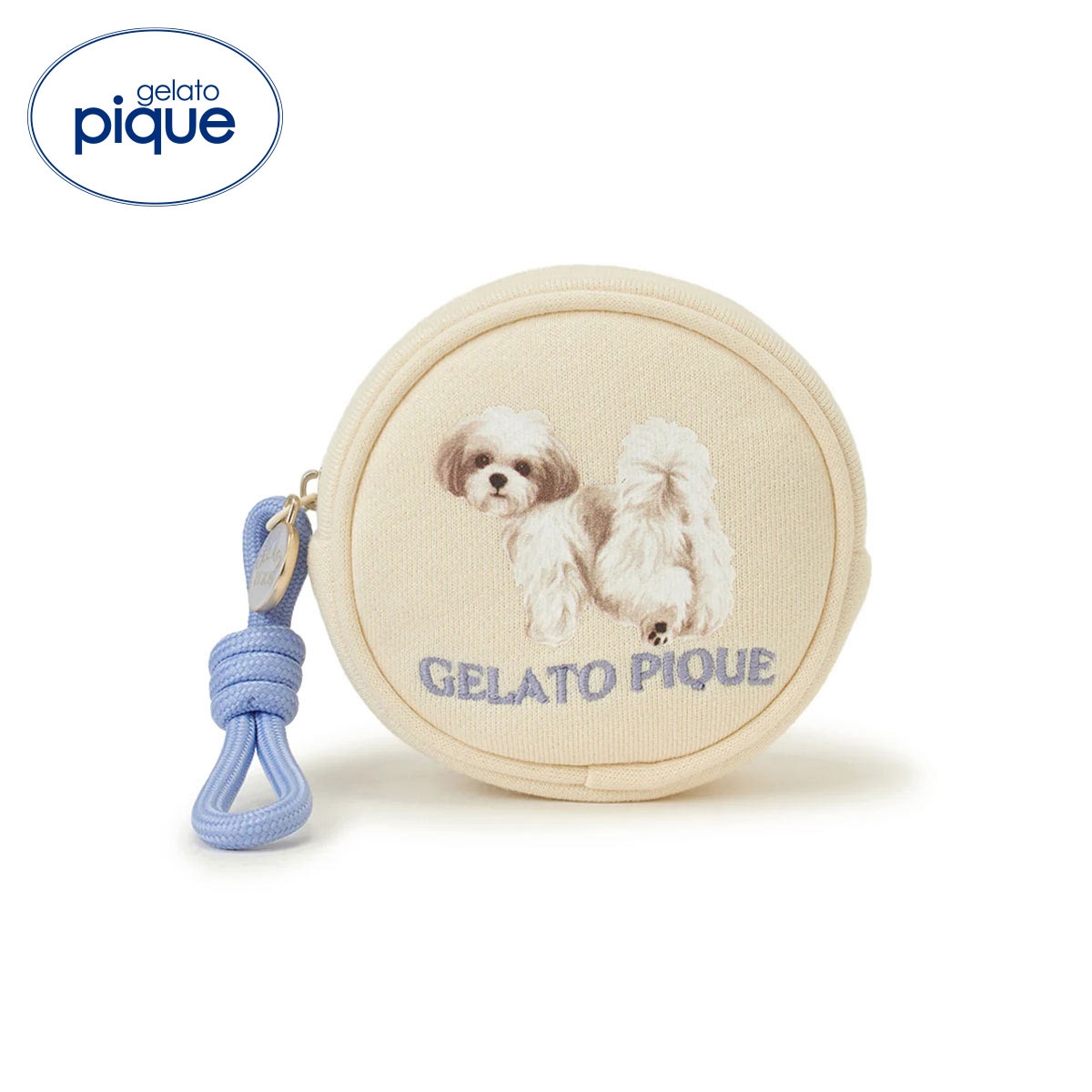 ジェラートピケ お散歩ドッグラウンドポーチ ジェラピケ gelato pique(CR-クリーム-Free)