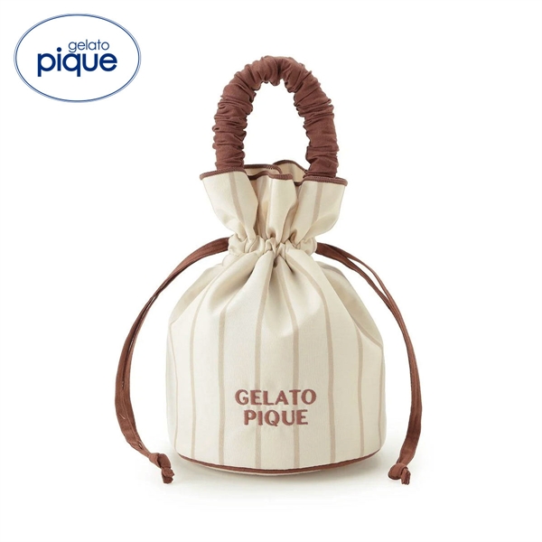 ジェラートピケ バイカラー巾着 ジェラピケ gelato pique