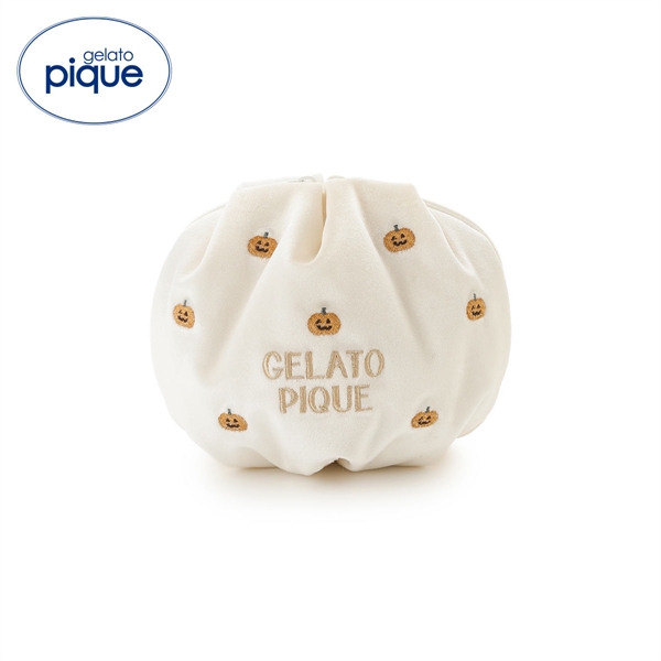 ジェラートピケ レディース HALLOWEEN モチーフ刺繍ポーチ ジェラピケ gelato pique ハロウィン