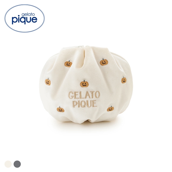 ジェラートピケ レディース HALLOWEEN モチーフ刺繍ポーチ ジェラピケ gelato pique ハロウィン