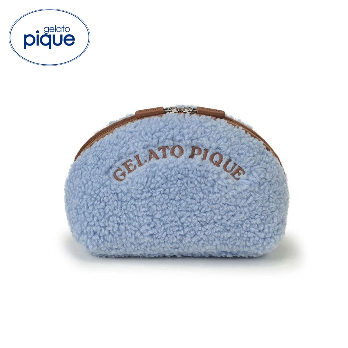 ジェラートピケ ボアポーチ ジェラピケ gelato pique(BU-ブルー-Free)