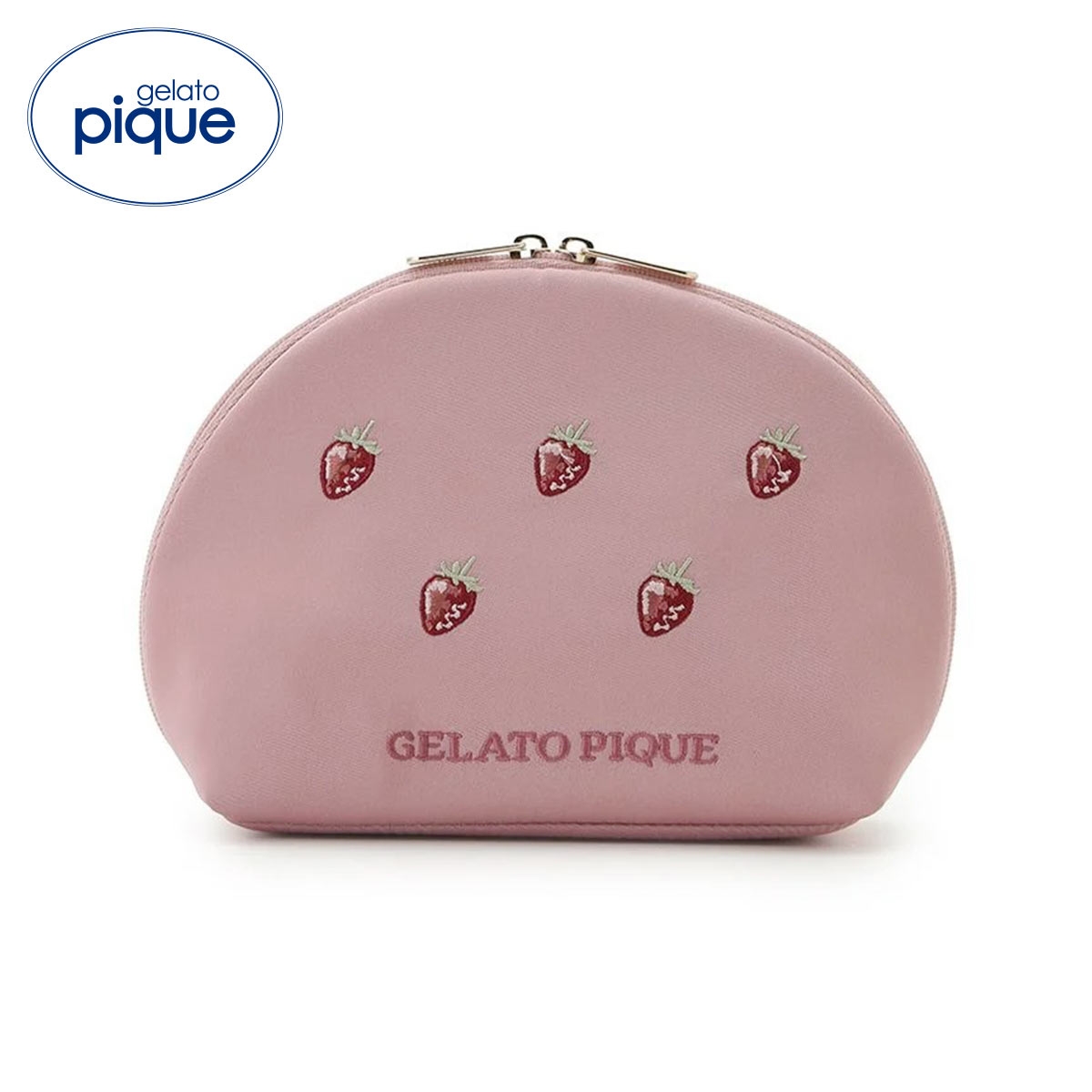 ジェラートピケ ストロベリーポーチ ジェラピケ gelato pique(PI-ピンク-Free)