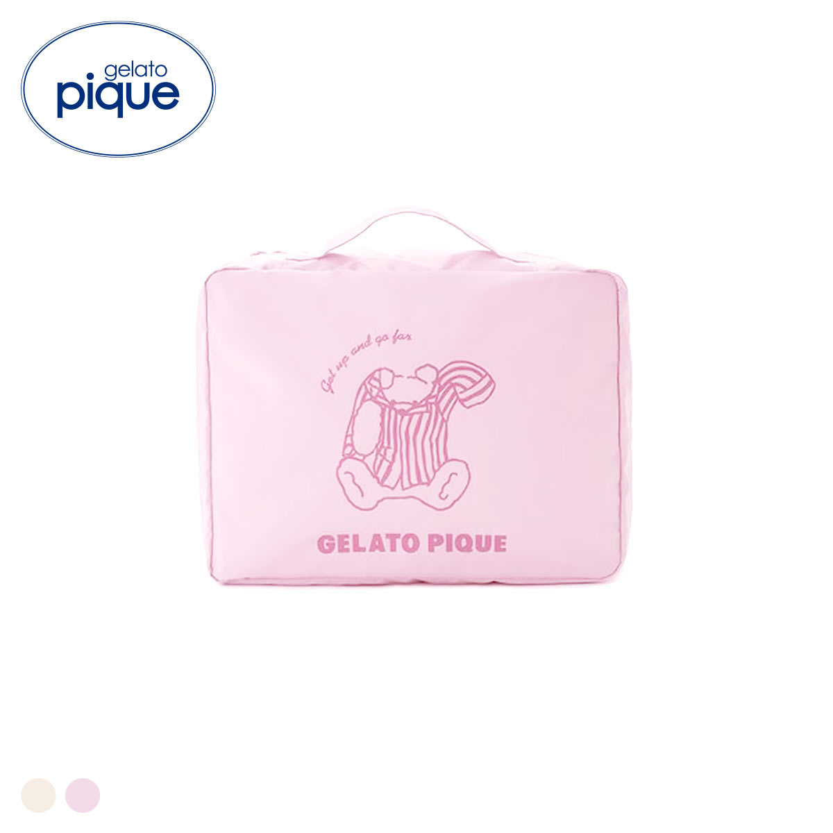 ジェラートピケ レディース トラベルグッズ ポーチMサイズ ジェラピケ gelato pique(PI-ピンク-Free)