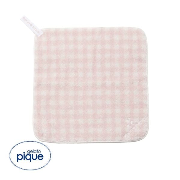 ジェラートピケ ギンガムチェックループ付きタオル ジェラピケ gelato pique