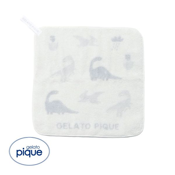 ジェラートピケ ダイナソーループ付きタオル ジェラピケ gelato pique