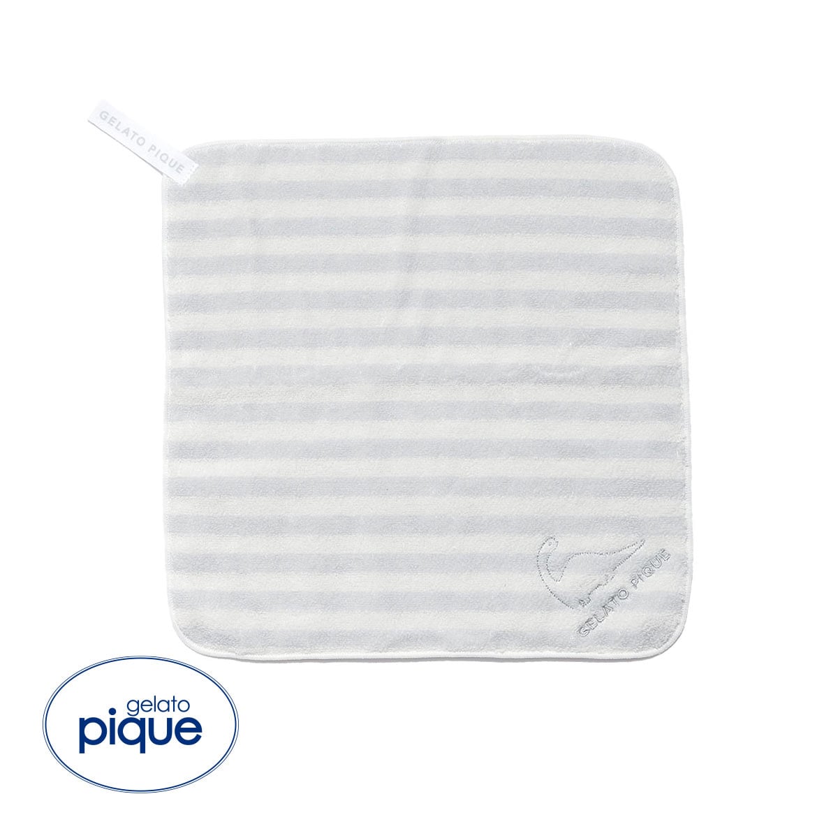 ジェラートピケ ボーダーループ付きタオル ジェラピケ gelato pique(MI-ミント-Free)