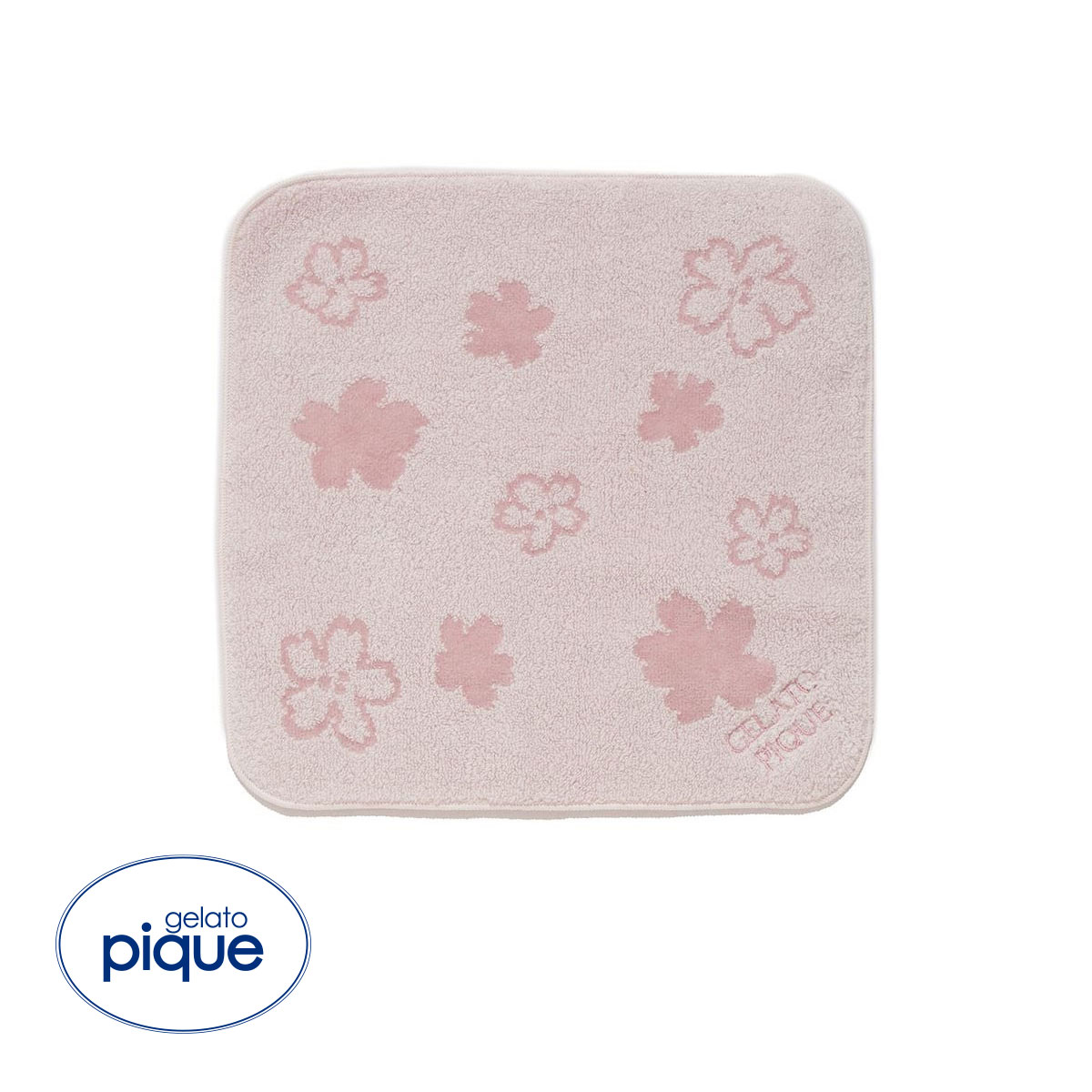 ジェラートピケ SPRING さくらハンドタオル ジェラピケ gelato pique(PI-ピンク-Free)