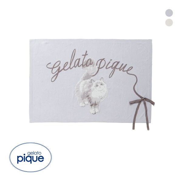 ジェラートピケ CATジャガードブランケット ジェラピケ gelato pique