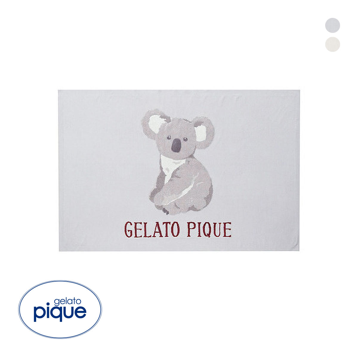 ジェラートピケ コアラジャガードブランケット ジェラピケ gelato pique(GY-グレー-Free)
