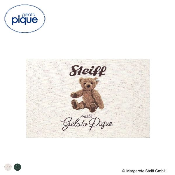 ジェラートピケ レディース シュタイフ パウダーネップジャガードブランケット ジェラピケ gelato pique Steiff