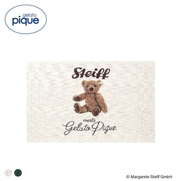 ジェラートピケ レディース シュタイフ パウダーネップジャガードブランケット ジェラピケ gelato pique Steiff