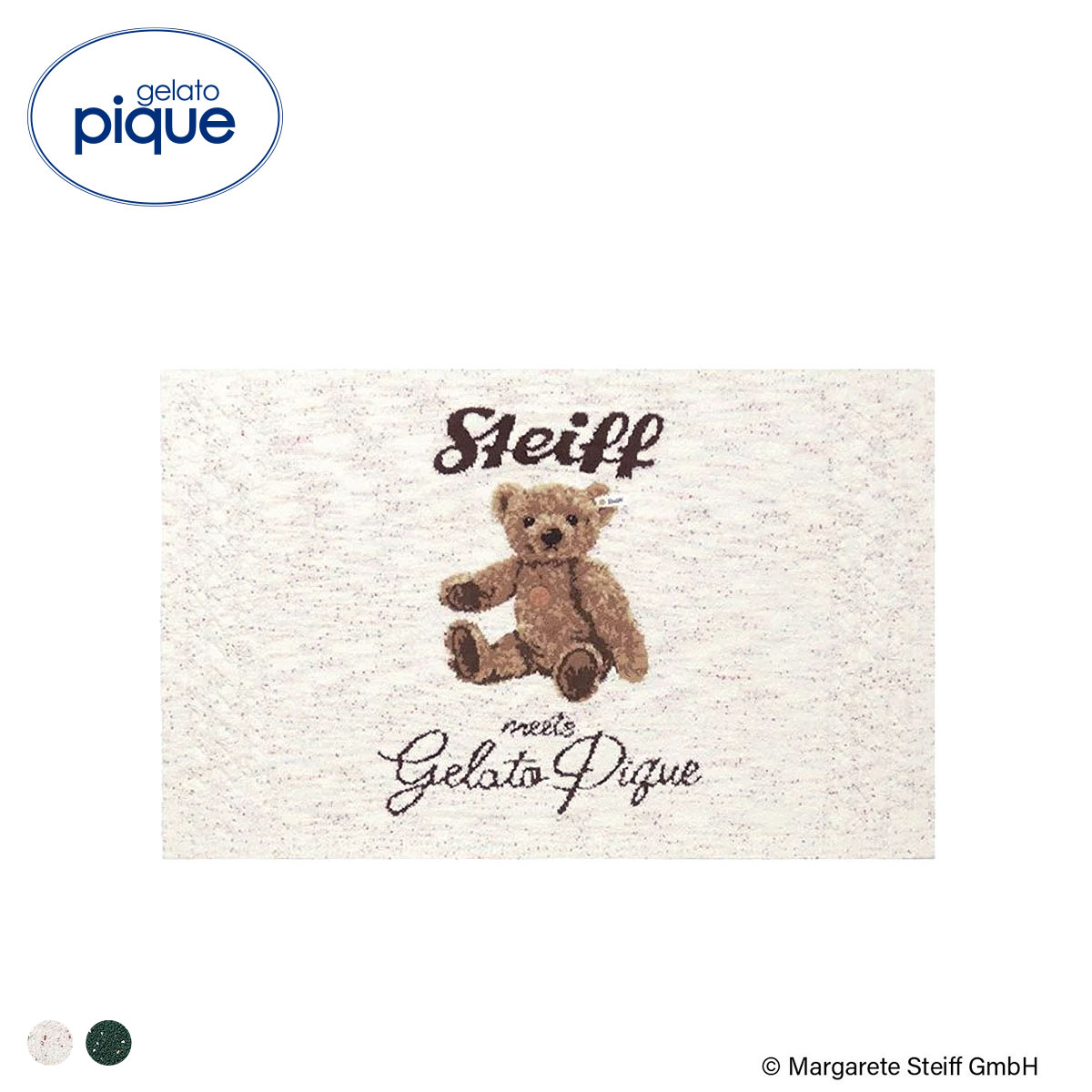 ジェラートピケ レディース シュタイフ パウダーネップジャガードブランケット ジェラピケ gelato pique Steiff