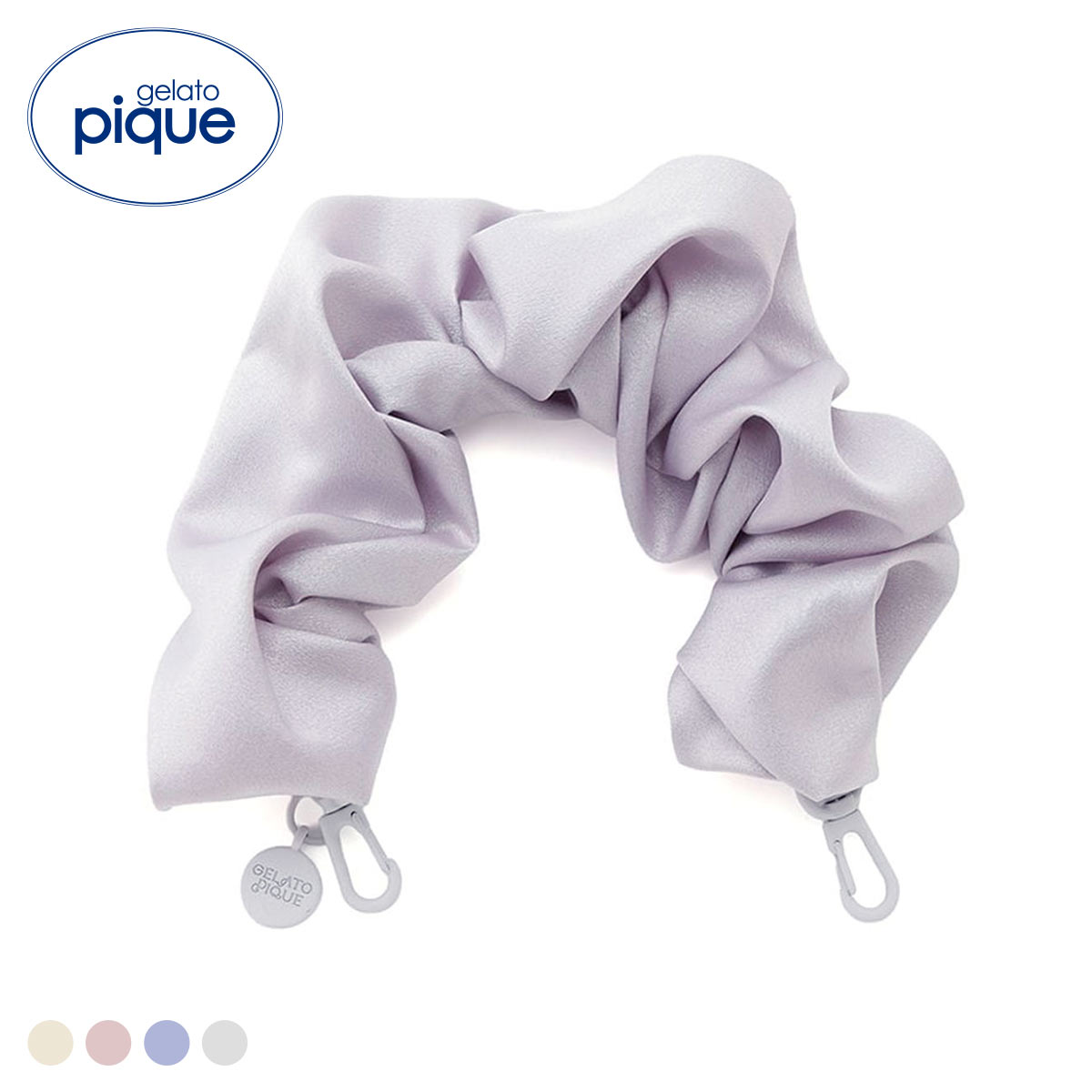 ジェラートピケ サテンギャザーハンドルストラップ ジェラピケ gelato pique(SL-シルバー-Free)