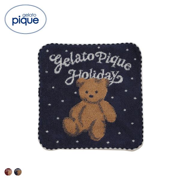 ジェラートピケ HOLIDAY ベアハンドタオル ジェラピケ gelato pique