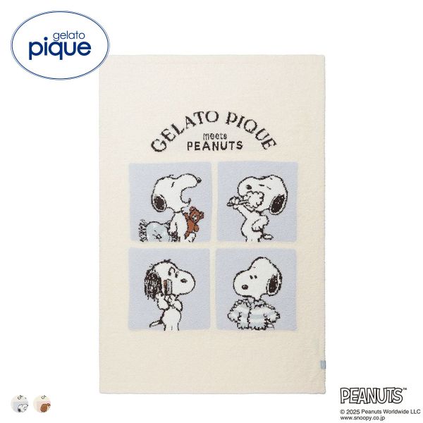 ジェラートピケ PEANUTS オリジナルアートブランケット ジェラピケ gelato pique スヌーピー