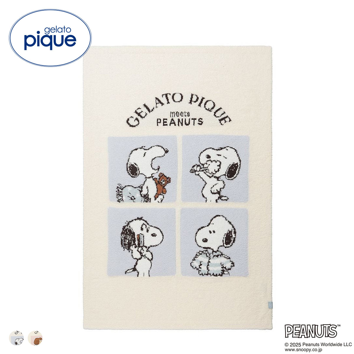ジェラートピケ PEANUTS オリジナルアートブランケット ジェラピケ gelato pique スヌーピー