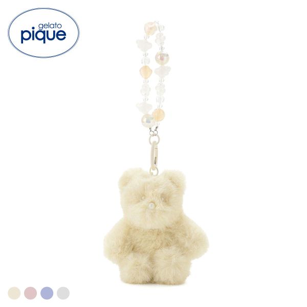 ジェラートピケ ファーベアビーズチャーム ジェラピケ gelato pique