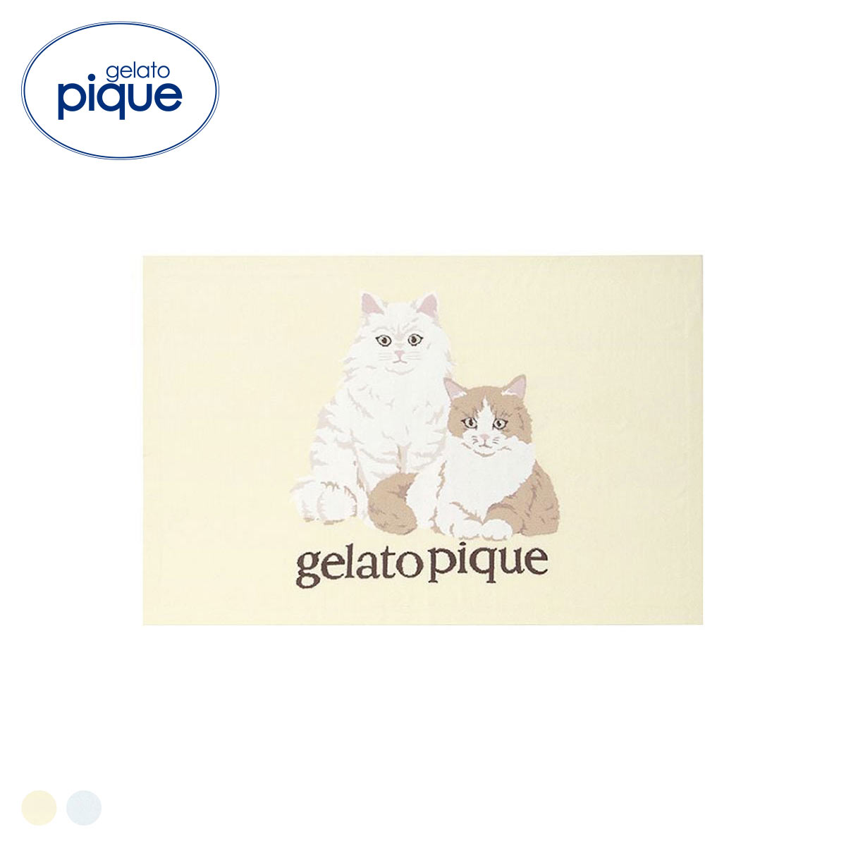 ジェラートピケ キャットジャガードブランケット ジェラピケ gelato pique 猫の日