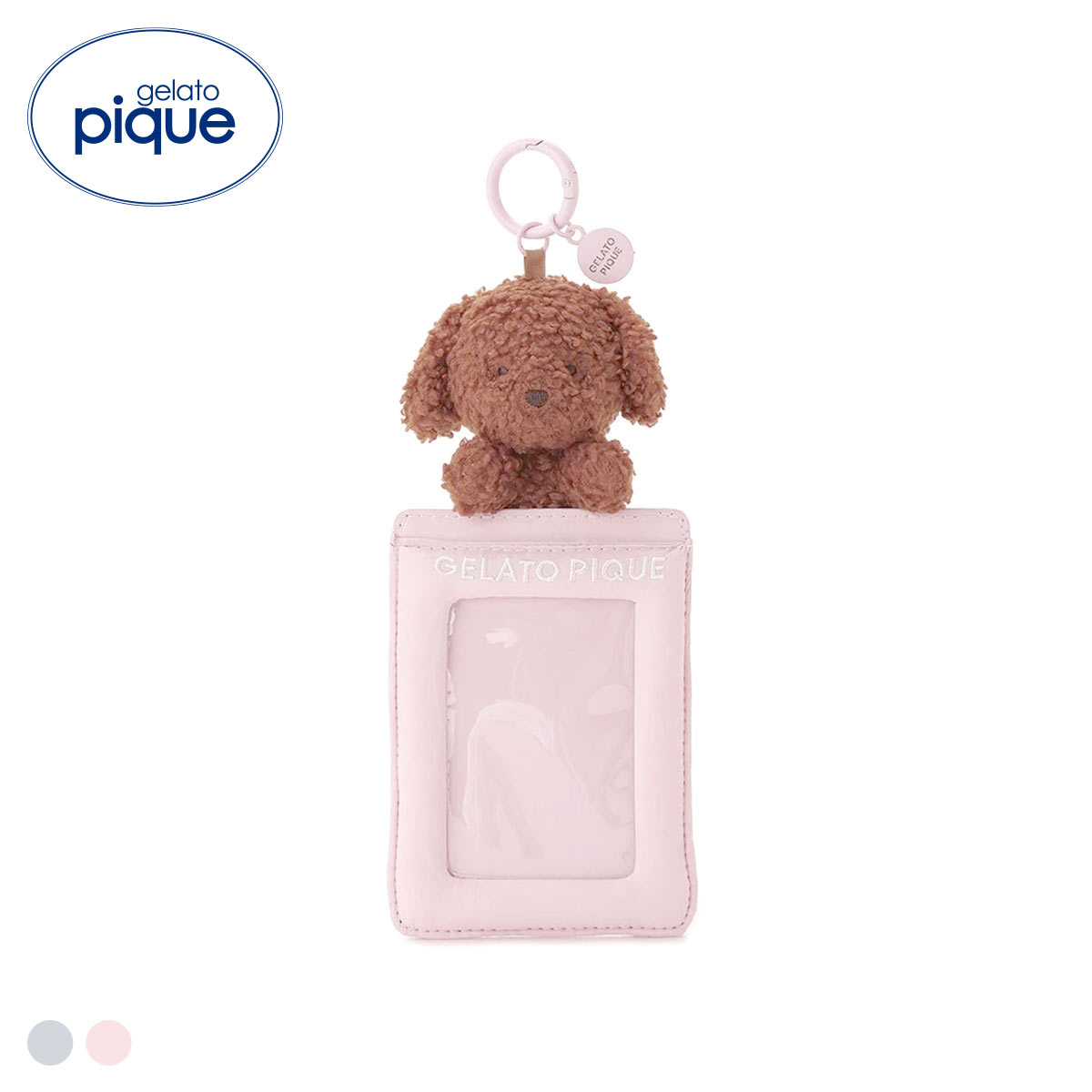 ジェラートピケ レディース トイプードルカードケース ジェラピケ gelato pique(PI-ピンク-Free)