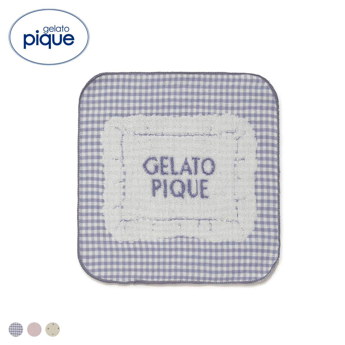 ジェラートピケ レディース WhiteDay ピローモチーフハンドタオル ジェラピケ gelato pique ホワイトデー(NV-ネイビー-Free)