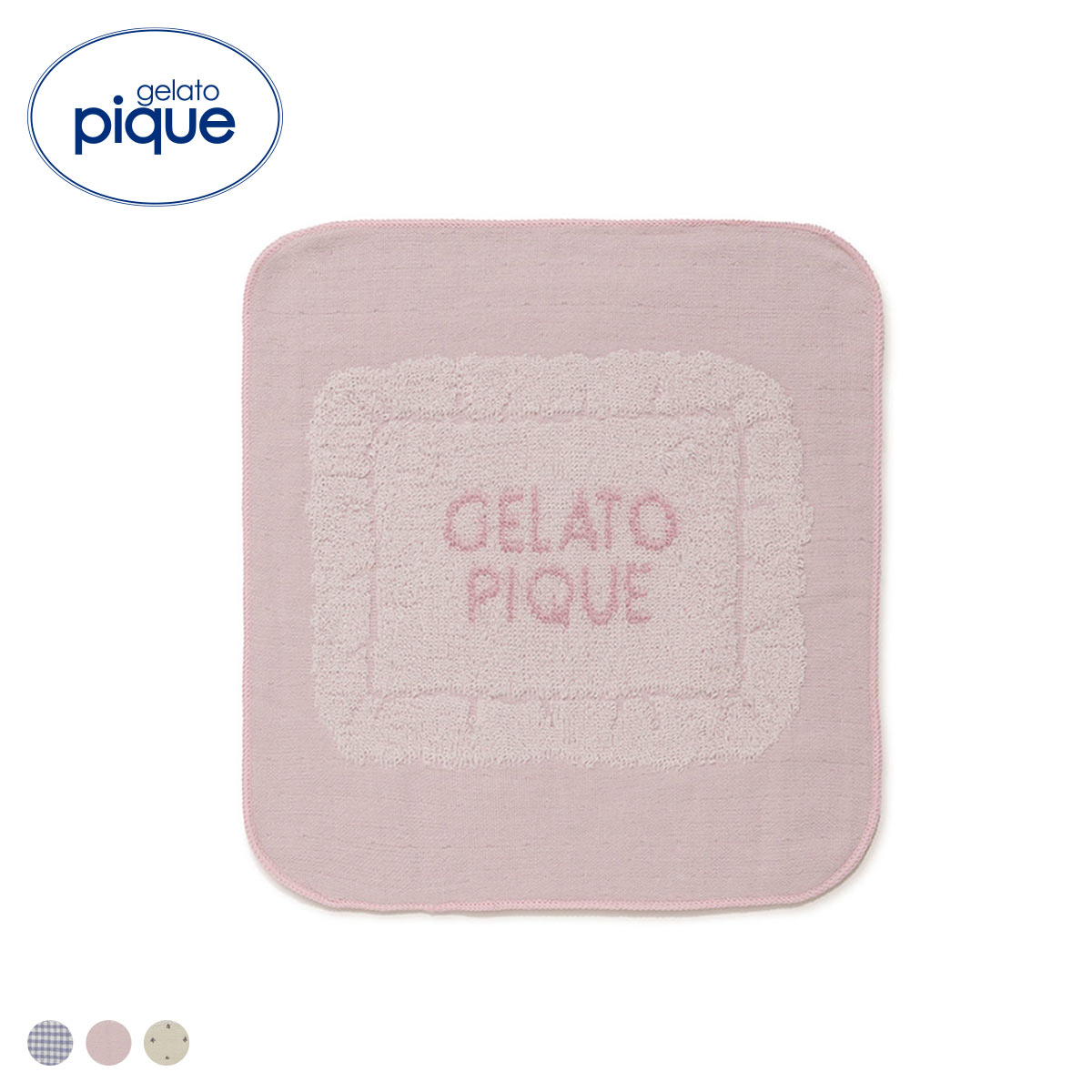 ジェラートピケ レディース WhiteDay ピローモチーフハンドタオル ジェラピケ gelato pique ホワイトデー(PI-ピンク-Free)