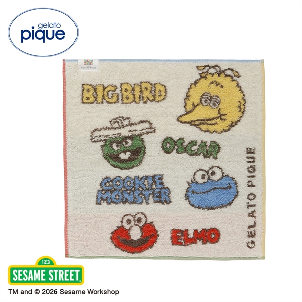 ジェラートピケ SESAME STREET ハンドタオル ジェラピケ セサミストリート gelato pique
