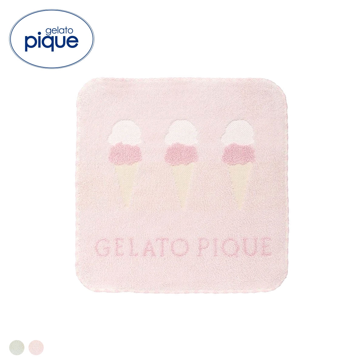 ジェラートピケ アイスモチーフハンドタオル ジェラピケ gelato pique(PI-ピンク-Free)